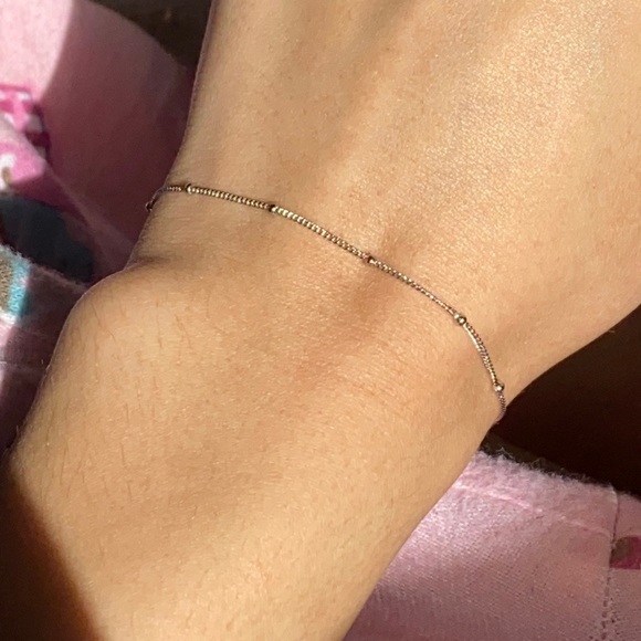 Jewelry - 💍Sterling Silver Beaded Bracelet💍